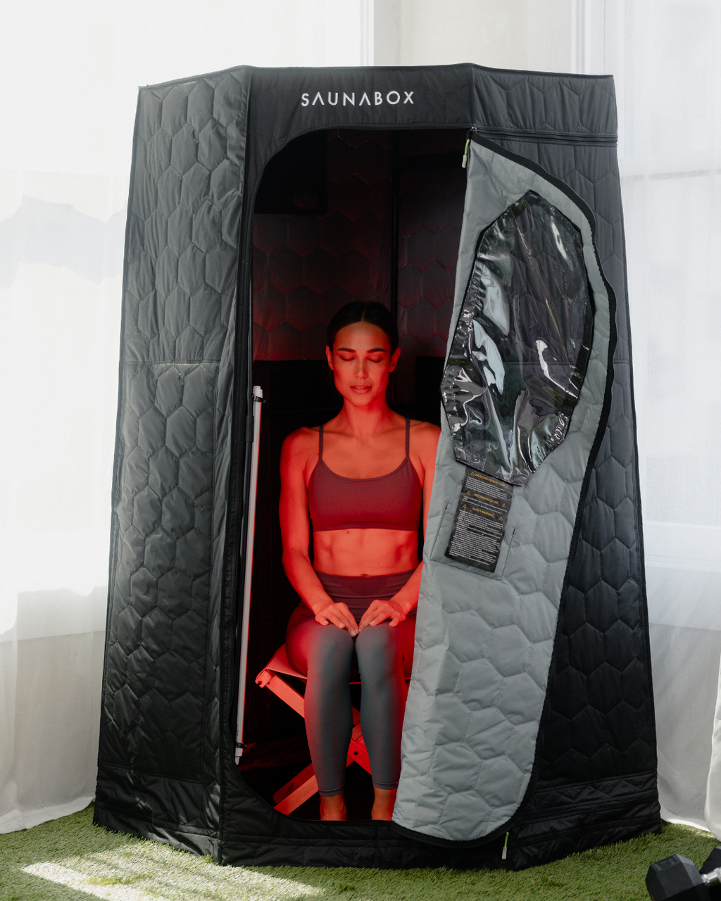 SaunaBox® Pulse PRO: Infrared Sauna with Red-light Therapy